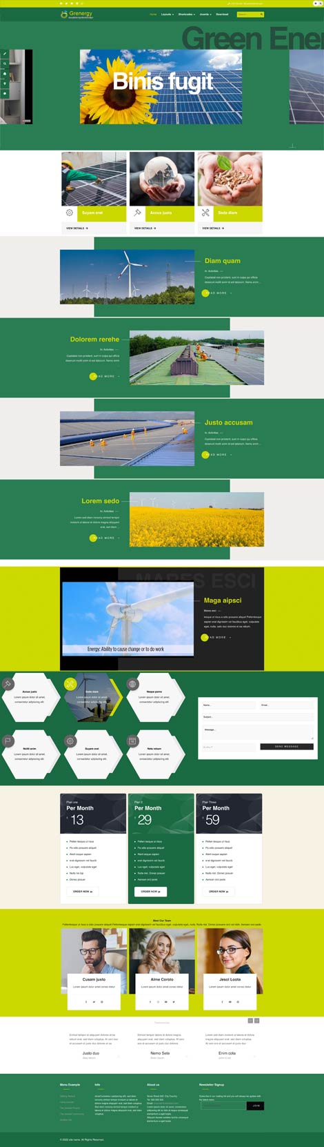 Green Energy Joomla Template