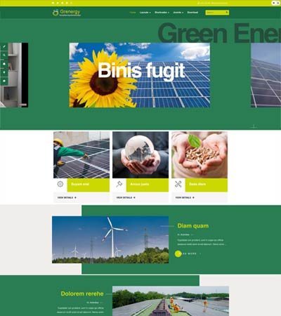 Green energy - Joomla Template template