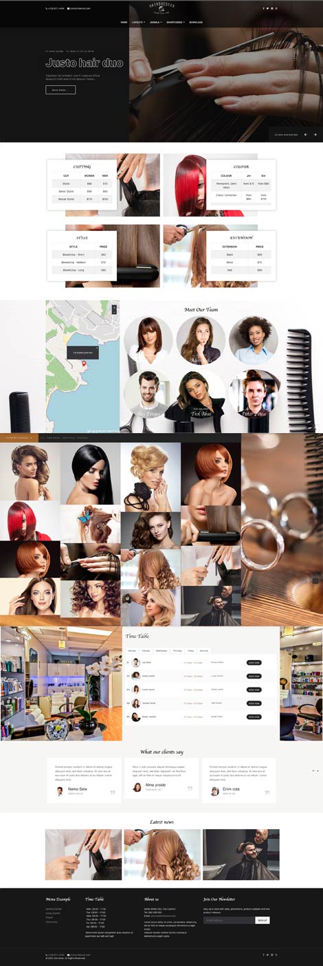 Ol Hairdresser - Spa Salon joomla template