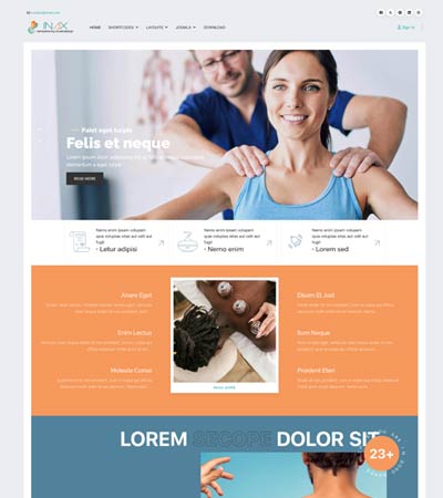 Therapy and Rehabilitation Joomla Template