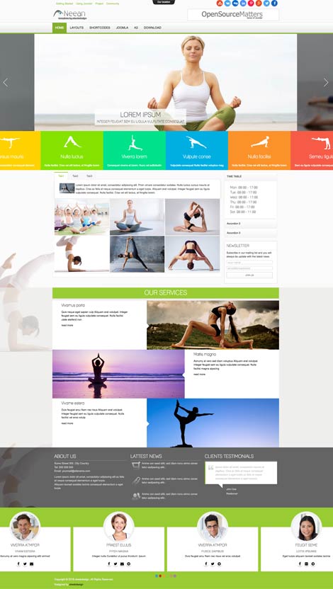 Ol Neean Plantilla para sitios web de yoga