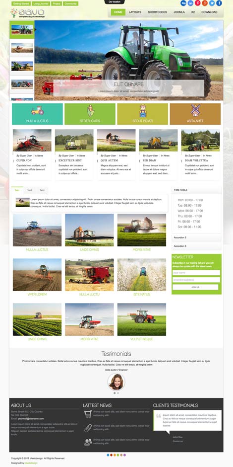 Ol Savo Plantilla para sitios web de explotaciones agrícolas