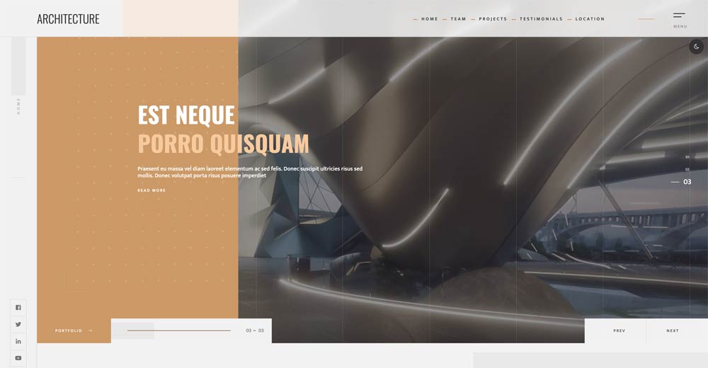 Architecture joomla template