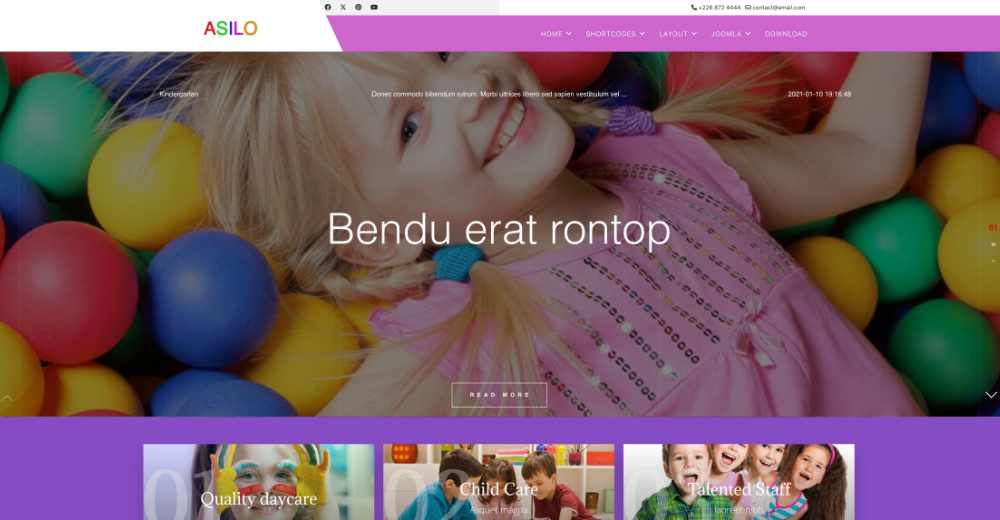 Kindergarten Joomla Template