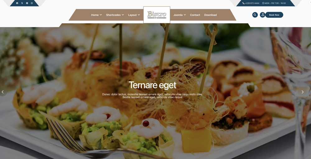 Bistro joomla template