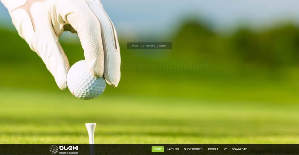 Golf joomla Template