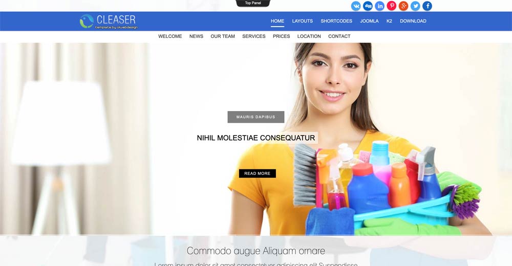 Cleaning Services Joomla Template