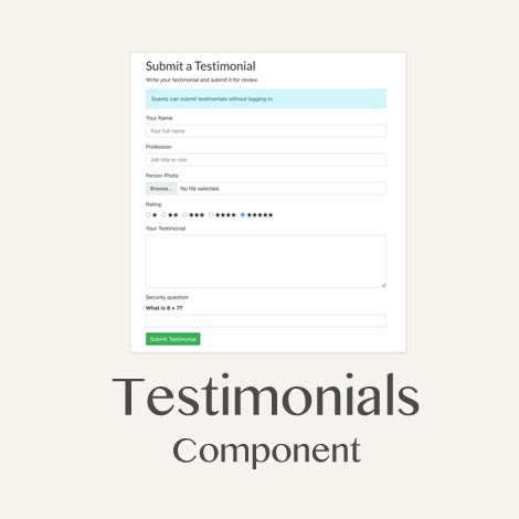 Testimonials Component