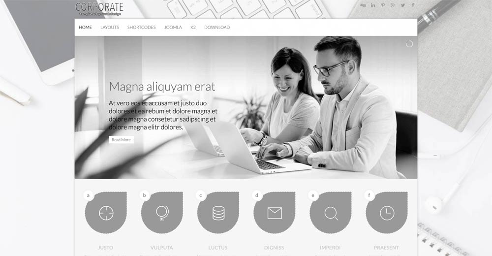 Corporate Joomla Template