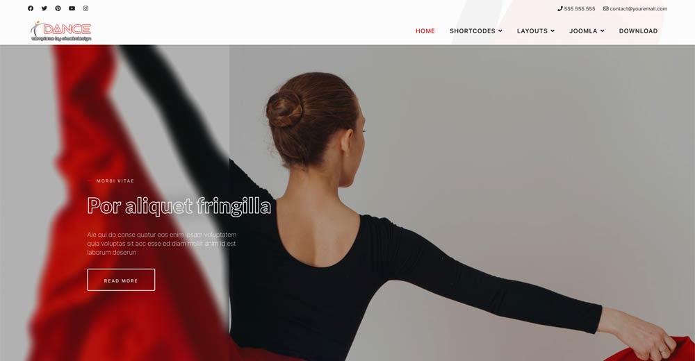Dancing Joomla Template
