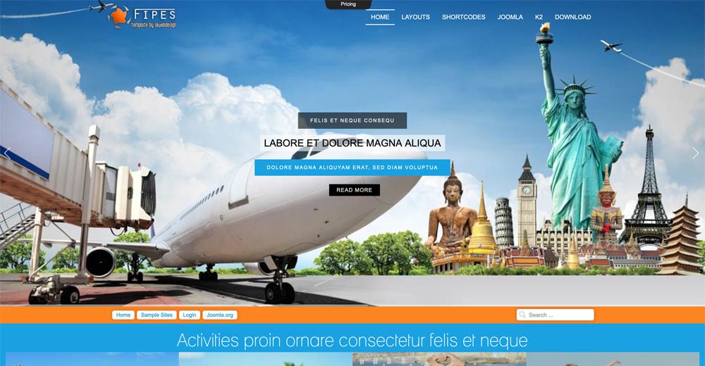 Tourism Joomla Template