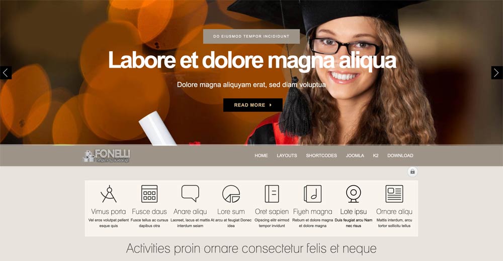 University Joomla Template