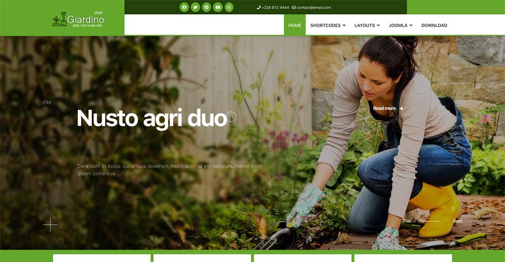 Giardino Joomla template