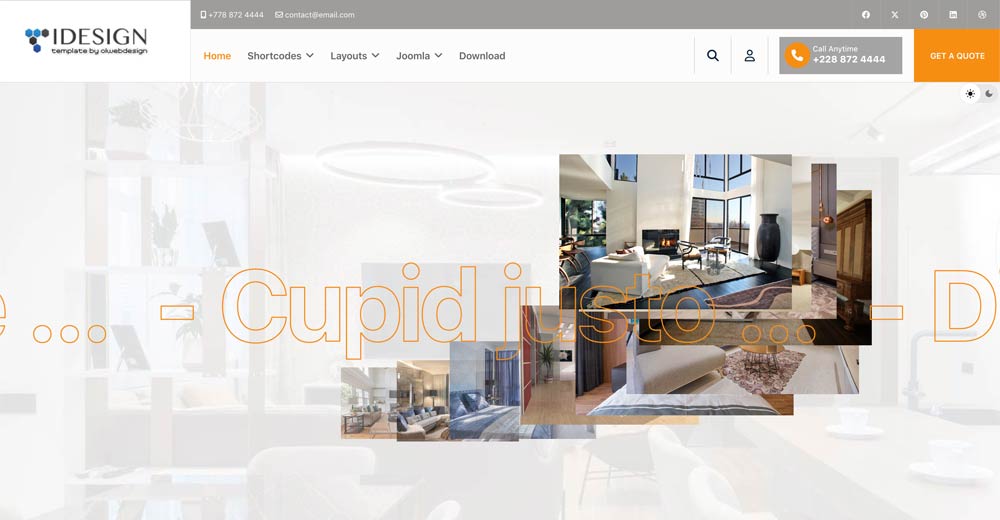 Architecture &amp; Interior design Joomla template