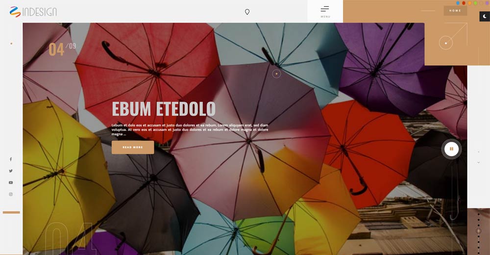 In design Joomla Template