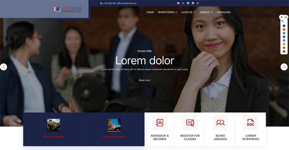 Education - LMS Joomla Template