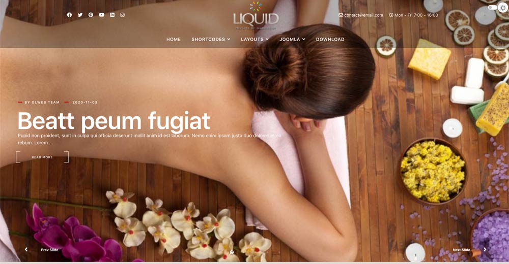 Beauty Salon Joomla template