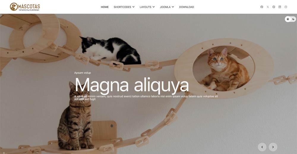 Pets care Joomla Template