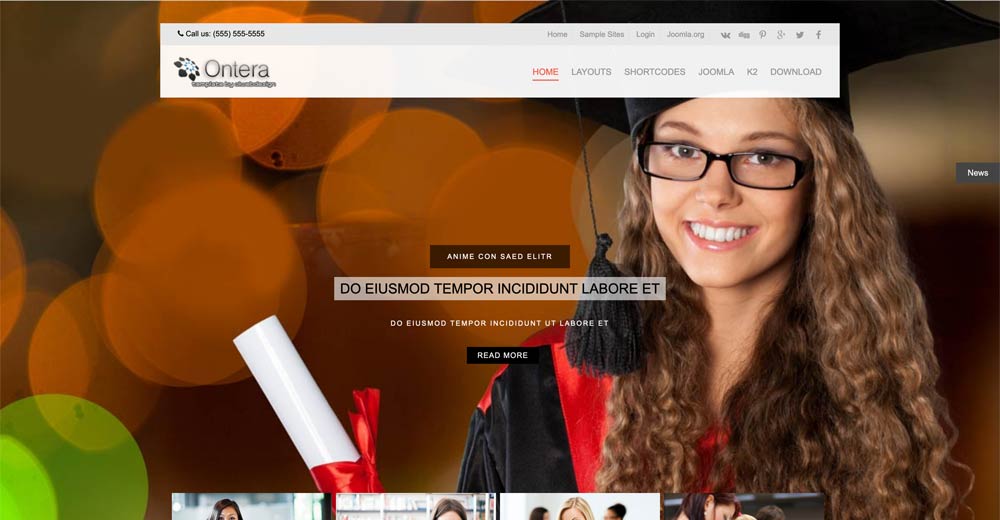 School Education Joomla Template