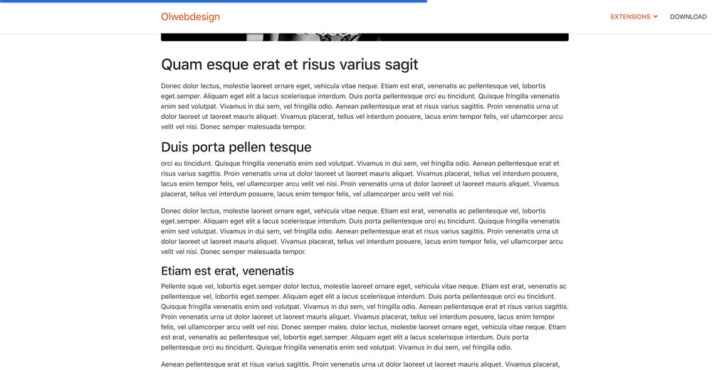 Read Progress Bar joomla module