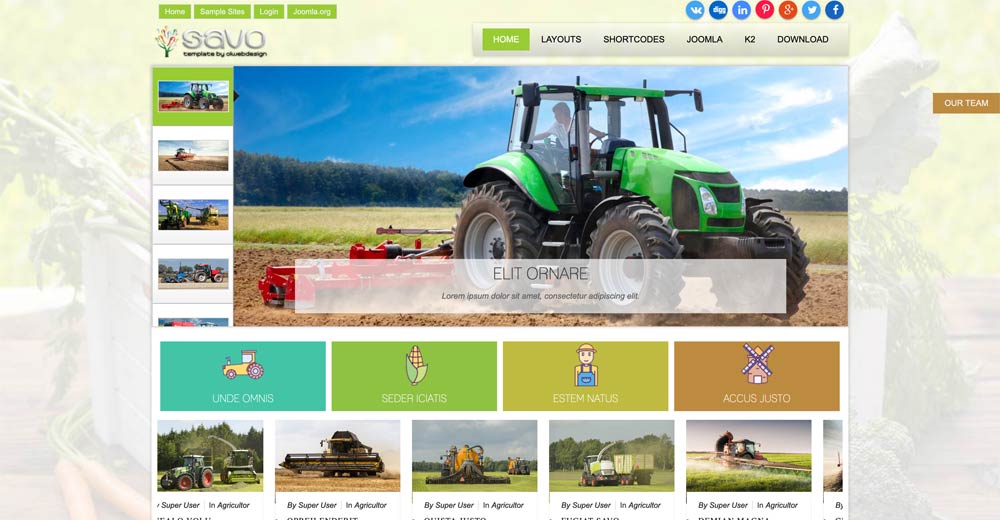 Agriculture Joomla Template