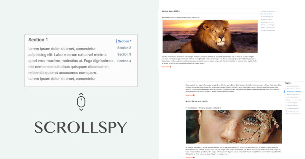 ScrollSpy Joomla Module