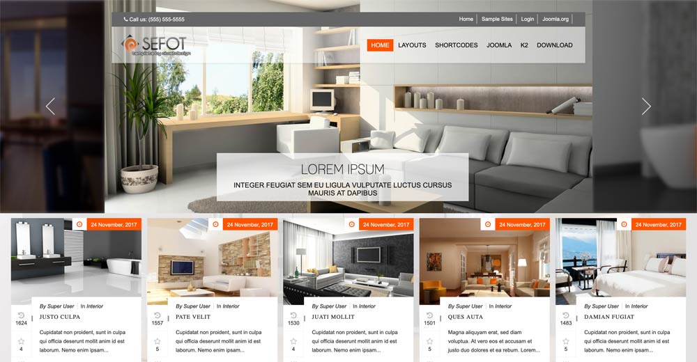 Joomla Interior Template