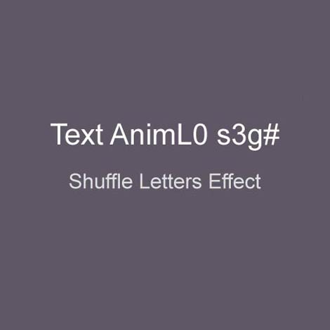 Text animate